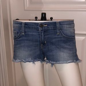 blue denim jean shorts